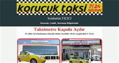 Desktop Screenshot of korucuktaksi.com